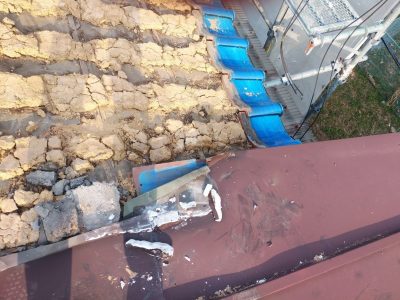 台風 山からの風 被害 修繕 屋根 トラブラン 神戸市