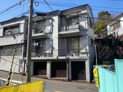 瓦屋根 修繕 台風被害 足場の設置 工事 長田区　トラブラン