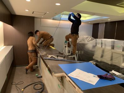 キッチンスペース 造作 改装 点検口設置 神戸市 トラブラン