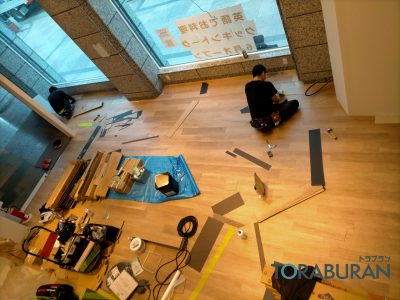 店舗改装工事 料理教室 全面リフォーム 内装 店舗 神戸市 トラブラン