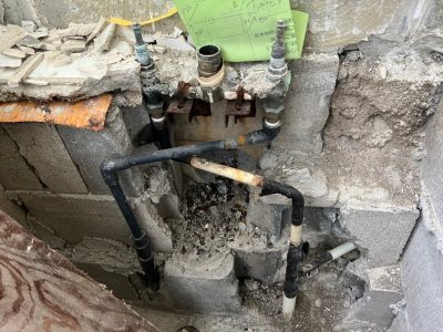 浴槽水栓交換 浴槽水栓配管 劣化 取替え工事 浴槽取替え 神戸市 トラブラン