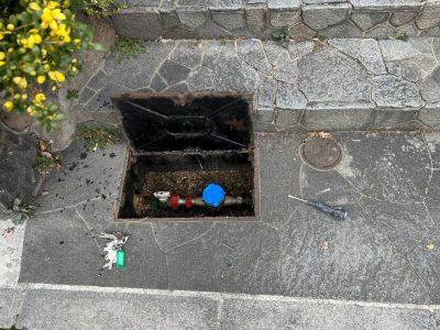 天井 漏水 給湯管 漏れ キッチン 交換 現場調査 戸建て 神戸市 トラブラン 