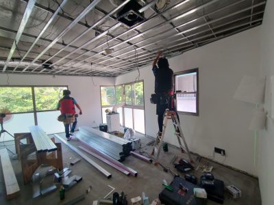 軽量鉄骨 下地 軽天工事 間取り 作成 リフォーム ビル 神戸市 トラブラン