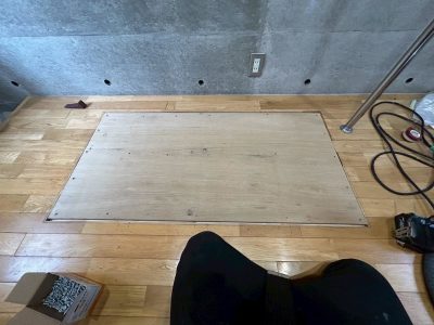 リフォーム 床下収納 なくす 撤去 合板 補強 床上張り施工 神戸市 トラブラン