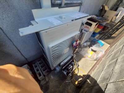 新室外機 取付け作業 業務用 省エネ 電気代 高外気タフネス冷房 神戸市 トラブラン