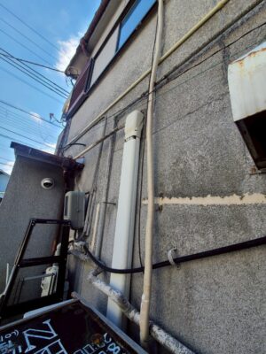 業務用室外機 取外し作業 撤去 化粧カバー エアコン交換工事 店舗 神戸市 トラブラン 業務用室外機 取外し作業 撤去 化粧カバー エアコン交換工事 店舗 神戸市 トラブラン